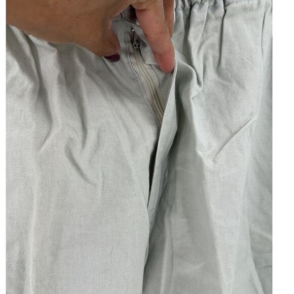 Vintage Gitano cotton belted khaki pants 80s minimalist lagenlook  bohemian - Picture 5 of 9